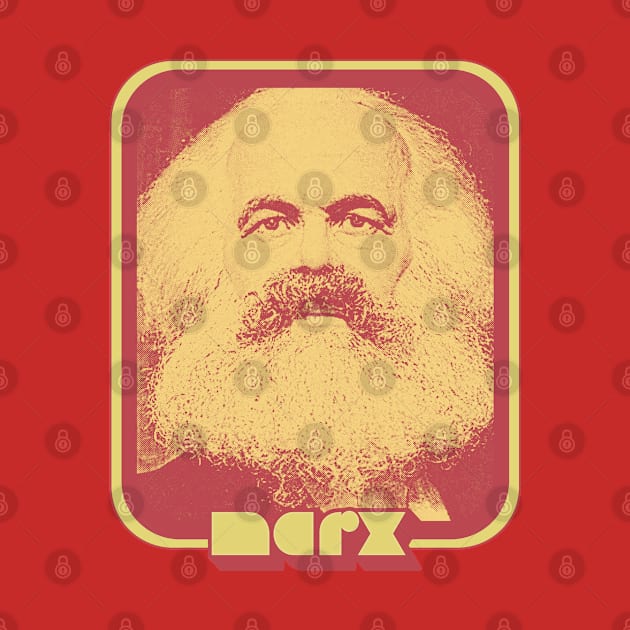 Karl Heinrich Marx // Retro Aesthetic Fan Art Design by DankFutura