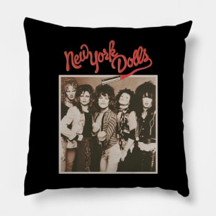 new york dolls retro 90s Pillow