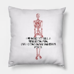 Fasbytes Horror Skeleton Humor Pillow