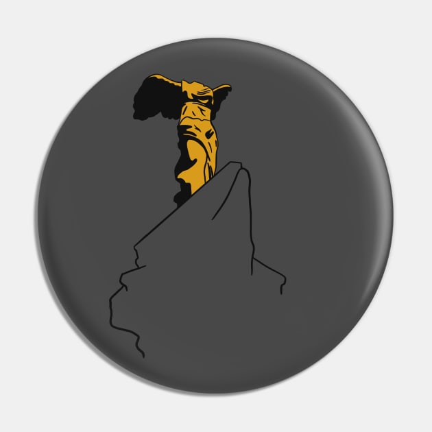 Winged Victory of Samothrace - Minimal Version Pin by isstgeschichte