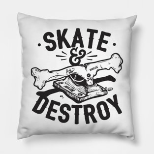 Skate and Destroy Pillow