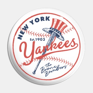 New York Yankees Top Hat 3 by Buck Tee Pin