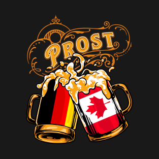 Oktoberfest Wiesn Prost Deutschland - Canada T-Shirt