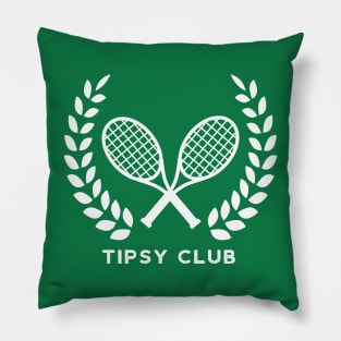 Funny Tennis Club Vintage Style Pillow