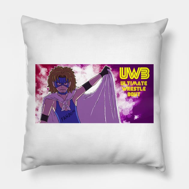 Ultimate Wrestle Bout The Fandom Promo Pillow by sketchbooksage