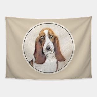 Basset Hound Painting - Cute Original Dog Art Tapestry