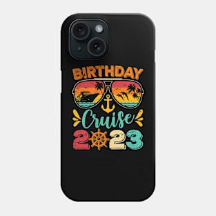 Vintage Birthday Cruise 2023 Birthday Party Phone Case