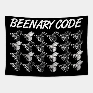 Beenary binary code computer scientist design with Eastegg Tapestry