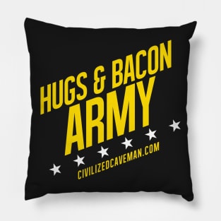 Hugs & Bacon Army - Light Stars Pillow