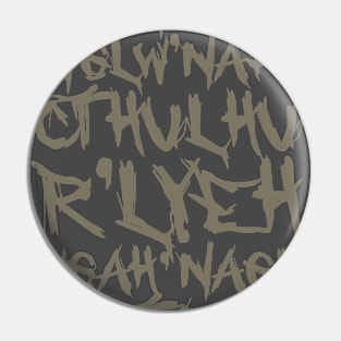 Call of Cthulhu Chant, Mantra, Spell Pin