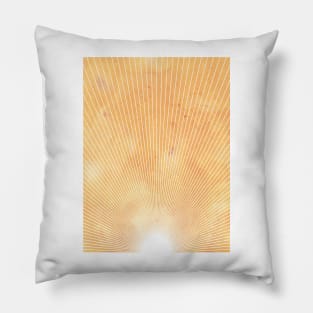 Abstract sun, orange sky Pillow