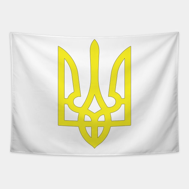 Coat of arms of Ukraine, yellow Tapestry by TanyaHoma