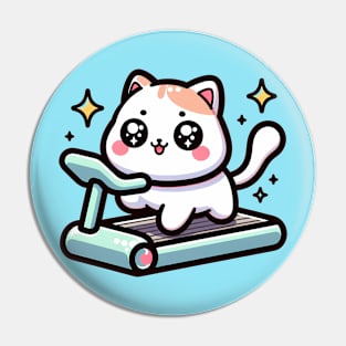 Active Kitty Workout Pin