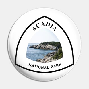 Acadia National Park trail marker Pin