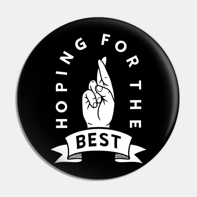 Fingers Crossed Hoping For The Best Hand Gesture Luck Gift Pin by teeleoshirts