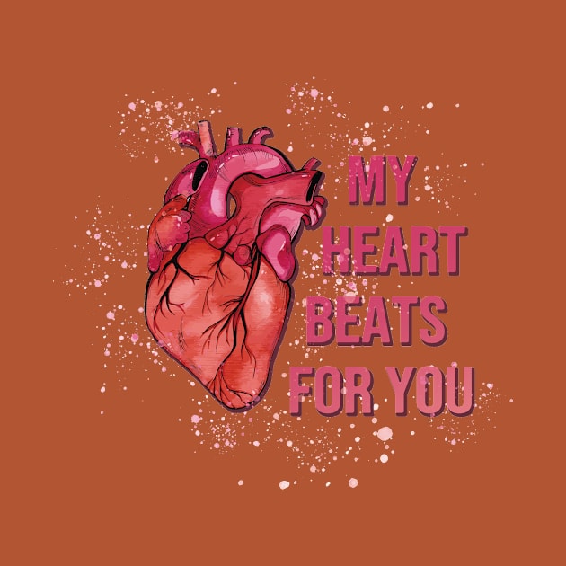 my heart beats for you valentines day by ahnoun