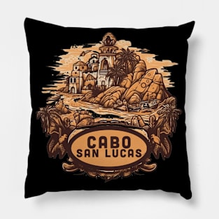 Cabo San Lucas Souvenir Mexico Family Group Trip Vacation Pillow