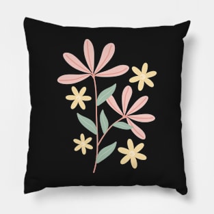 Minimal floral art Pillow