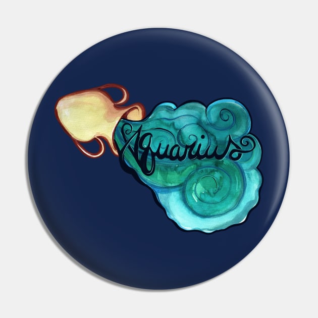 Aquarius Pin by bubbsnugg