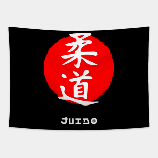 Judo martial art sport Japan Japanese kanji words character 217 Tapestry