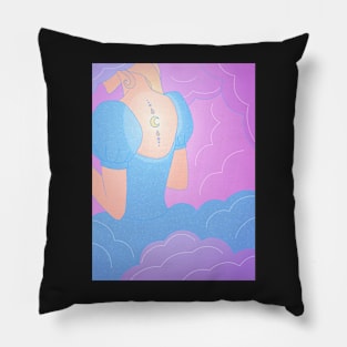 Lady In The Clouds Pillow