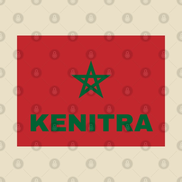 Kenitra City in Moroccan Flag by aybe7elf