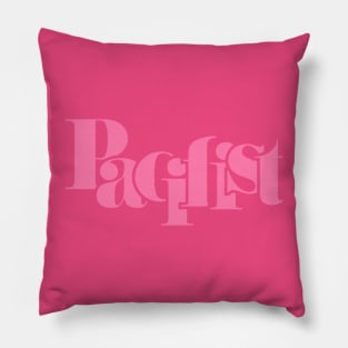 Pacifist pink Pillow