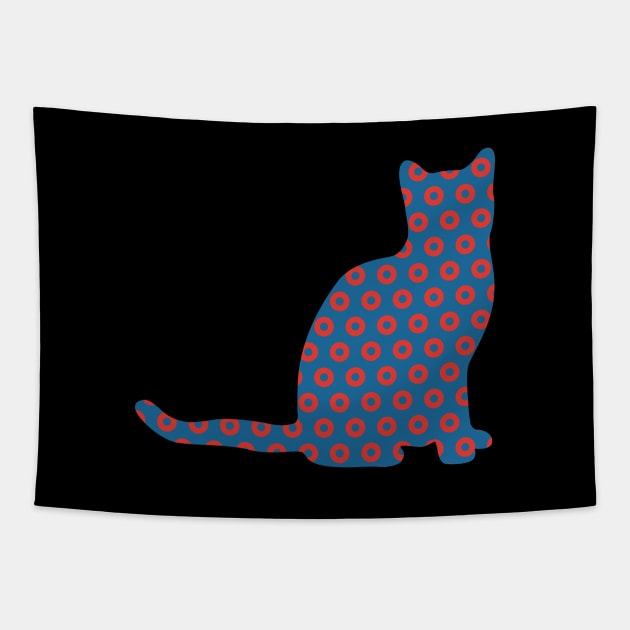 Phish Cat Donuts Tapestry by NeddyBetty