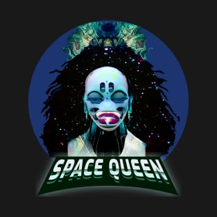 Space Queen Cannabis Strain Weed Name Design T-Shirt