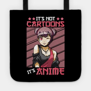 Cute & Funny It's Not Cartoons It's Anime Obsessed Tote