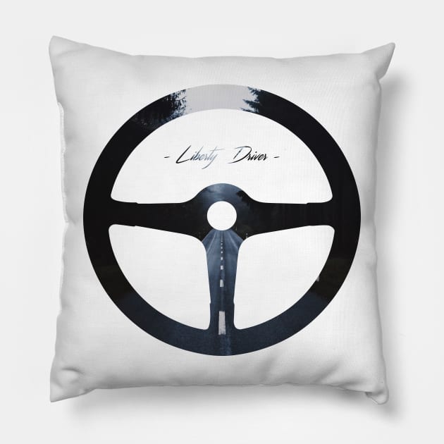 NIGHT DRIVE Pillow by Liberty Driver