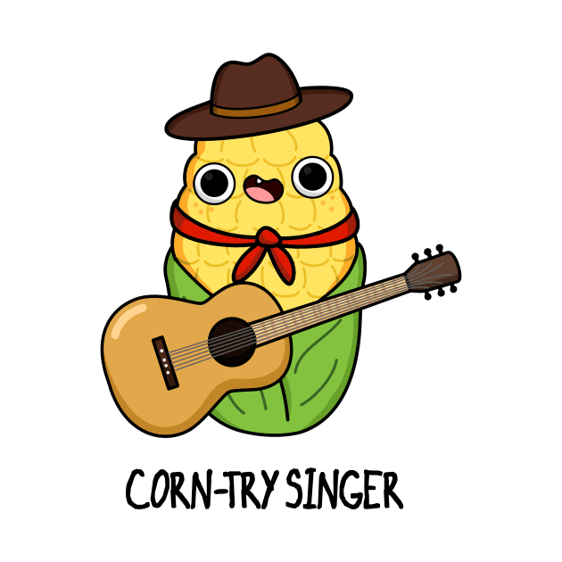 Corn-try Singer Funny Corn Pun by punnybone