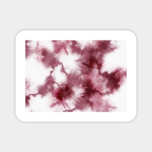 Shibori style  red pattern Magnet