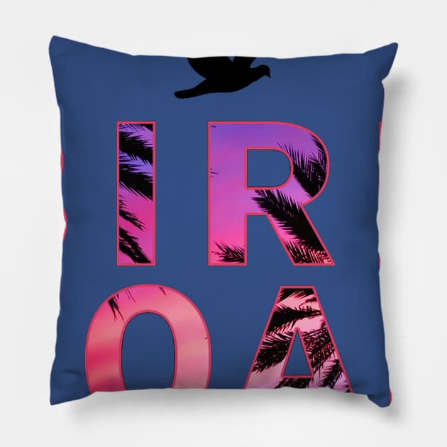 Bird Road Podcast Pillow by Piecing It Together