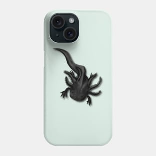 Illustrated Melanoid Axolotl Phone Case