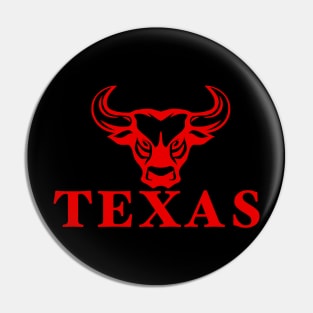 Texas Bull Design Pin