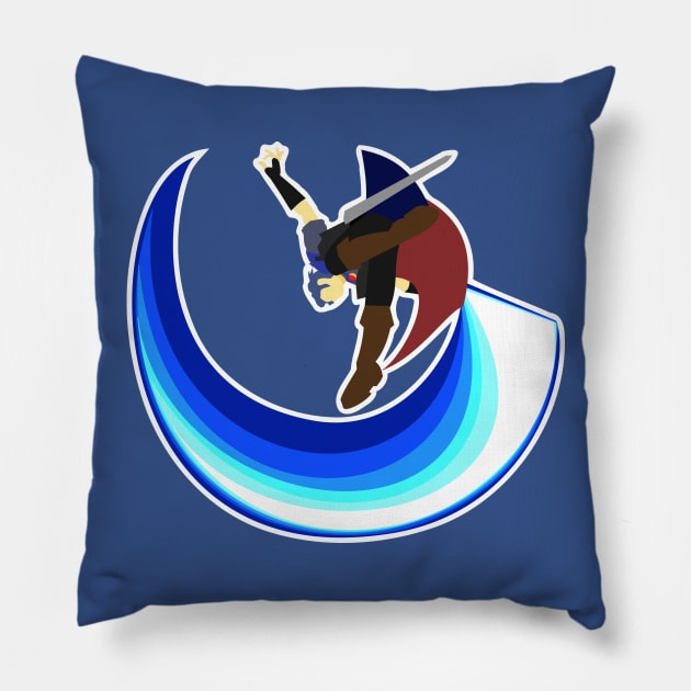 Melee Marth Down-Air Pillow by QuickSpooked