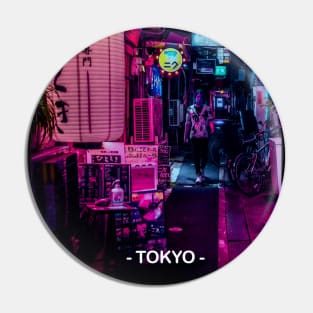 Tokyo Street Neon Synthwave Pin