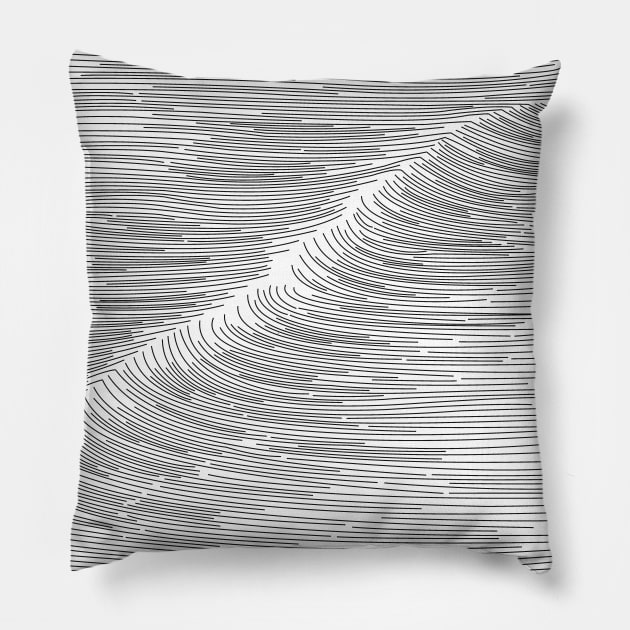 Wave Pillow by bulografik