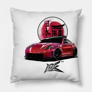 nismo 350z pearl red Pillow