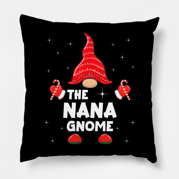 The Nana Gnome Matching Family Christmas Pajama Pillow by Foatui