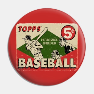 VINTAGE BASEBALL - TOPPS PICTURE CARDS bubble gum Pin