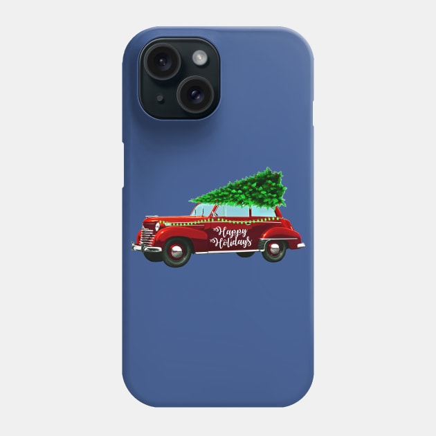 Merry Christmas Holidays Car Phone Case by holidaystore