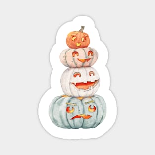 Halloween pumpkins art Magnet