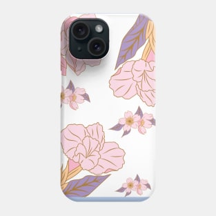 pastel floral print Phone Case