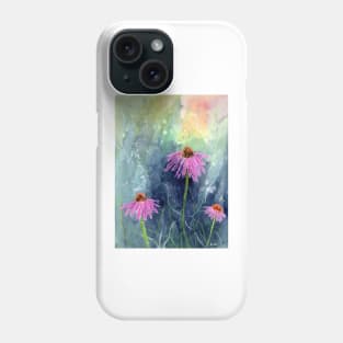 Coneflower Mixed Media Art Phone Case