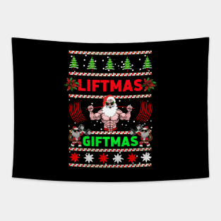 Santa Liftmas Giftmas Tapestry