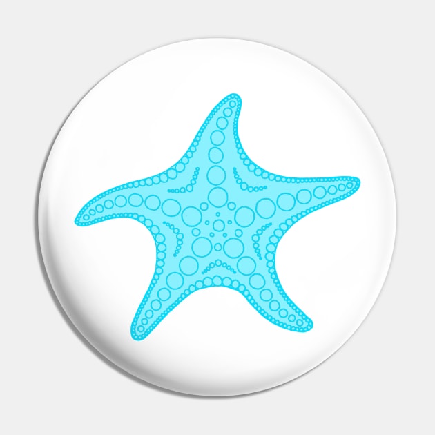 Starfish (blue) Pin by calenbundalas