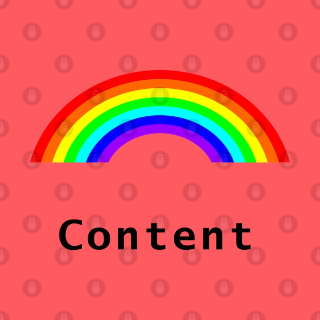 Positive Content Rainbow by ellenhenryart