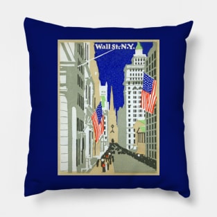 1915 Wall Street, New York City Pillow